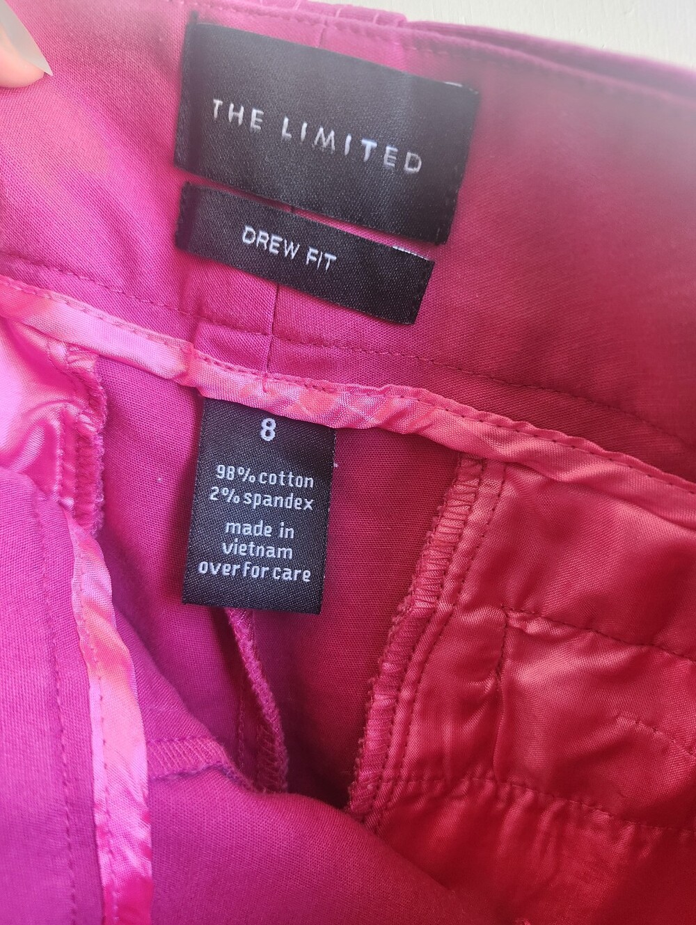 The Limited Raspberry Roll-Cuff Bermuda Shorts - Picture 6 of 6
